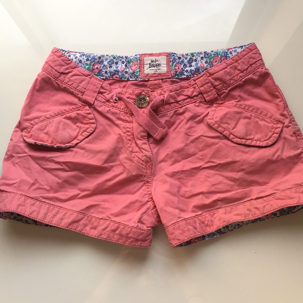 Mini Boden Pink Cargo Shorts